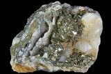 Pyrite On Calcite - El Hammam Mine, Morocco #80369-1